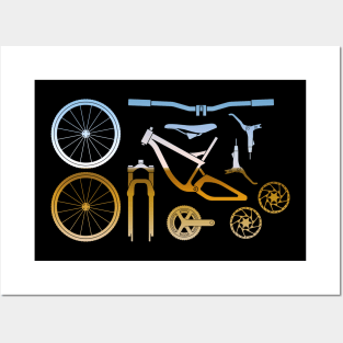 Bike parts Posters and Art